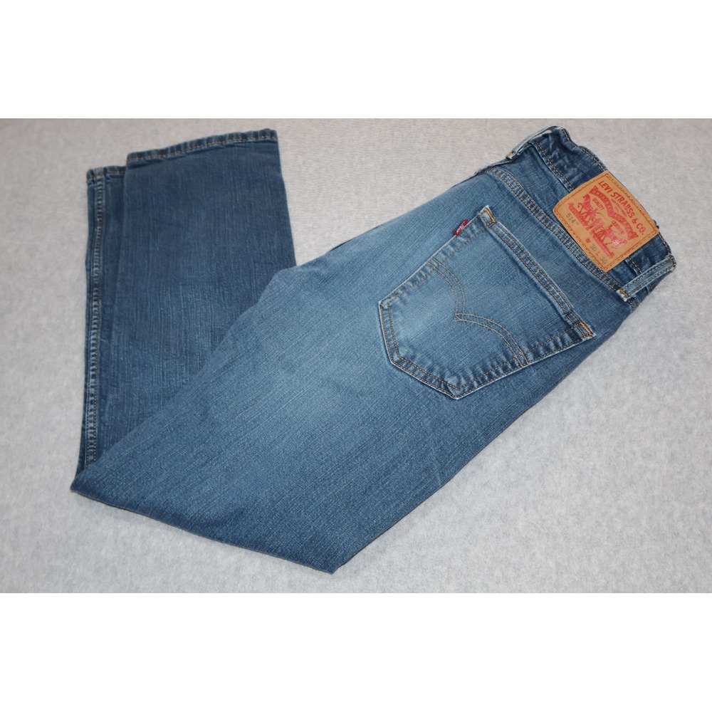 Levi Strauss 514 Straight Fit Jeans Mens 30x29 Blue Denim Pants Cotton Blend **